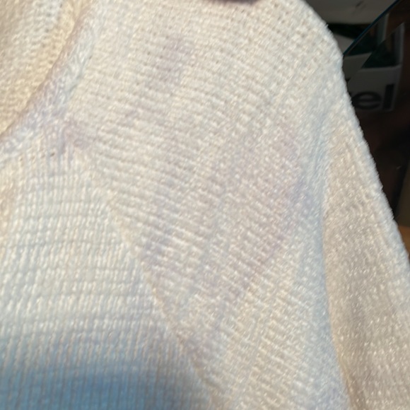 Davi & Dani White & Leopard Print Colorful Sweater - Picture 4 of 5